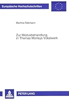 Zur Modusbehandlung in Thomas Morleys Vokalwerk 363147850X Book Cover