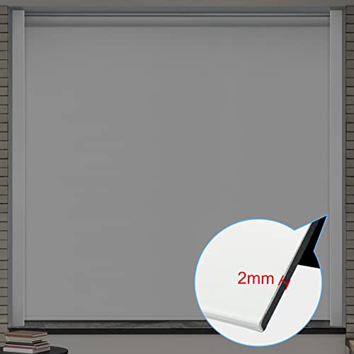Milin 100% Blackout Pvc Light Blockers For Window Shades And Blinds, Blocking Strips Along Two Sides Of Windows For Bedroom Nursery, 58.5 Inch Light Blocking Strips - Silver, 2Pcs #TOP5