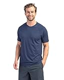 Rhone Reign Short Sleeve Navy Medium Nylon Poly Jersey Moisture Wicking Workout Shirts