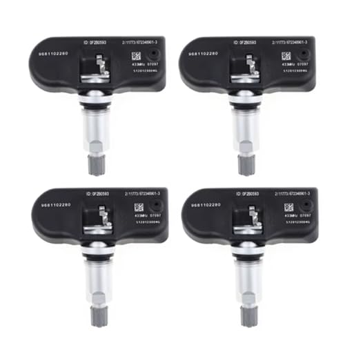 Capteur TPMS Peugeot 508 607 contrôle pression précis 4pcs
