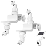 UNIVERSAL 2 in 1 GUTTER MOUNT : This gutter mount bracket is suitable for Ring, Arlo, Eufy, Wyze, Tapo, Reolink cameras and solar panels. Other cameras and solar panels with 1/4 threaded holes can also be used. MAXIMUM SUNLIGHT EXPOSURE: 360-degree r...