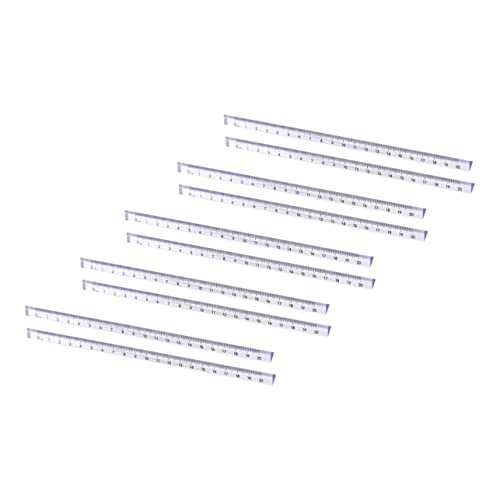 TEHAUX 20pcs Triangular Ruler Plastic Drawing Scale for Students Accurate Measurement Tool for Classroom and Office Use Teaching Ruler