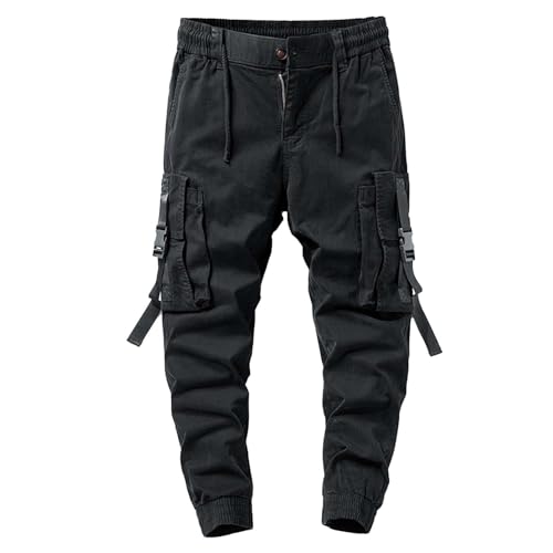 Poignets stretch et cordon sur ce pantalon de travail cargo décontracté