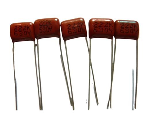 TSIOHKBS 10pcs CBB 222 630V 222K CBB21 0.022UF 2.2nF P8 Metallized Polypropylene Film Capacitor