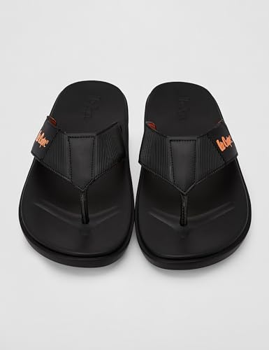 Image of Men's logo print flip-flops slippers