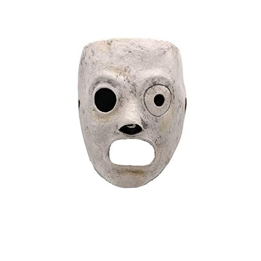 Corey Taylor mask DJ halloween cosplay kostym rekvisita latex ansiktsmask med satinband vit