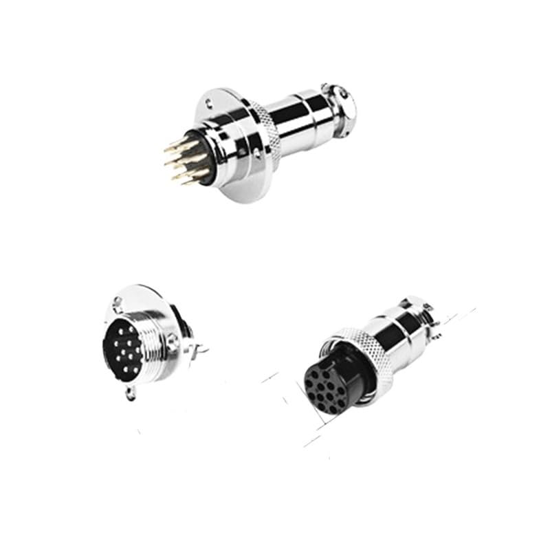 Conector de aviación GX20, socket con 3 pines miniatura 4