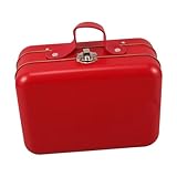 Valise de fête - la conception carrée peu encombrante s'intègre facilement dans divers espaces de rangement, optimisant l'agencement de votre pièce, étui de rangement en fer blanc