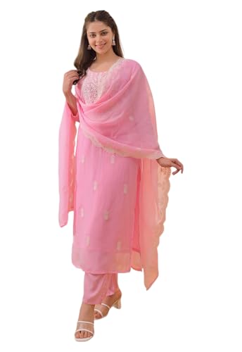 Kurta Chanderi Chikankari tenue indienne chic pour vos soirées