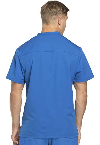 Image of Dickies Dynamix Scrubs for Men Athletic-Inspired V-Neck Chest Pocket Scrub Top with Four-Way Stretch & Moisture Wicking DK610