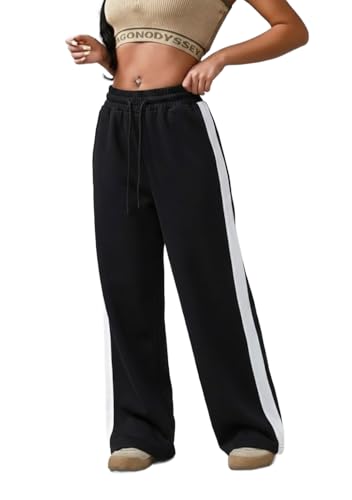 Image of dockstreet Straight Wide fit Long Length Open Bottom Jogger for Women /Trending Multi Pocket Style, Relaxed Casual Pants for Women