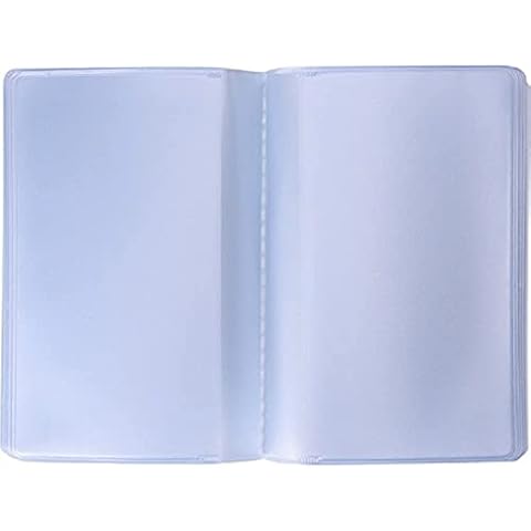 Shappy 2 Pieces Plastic Wallet Insert Credit Card Holder with 10 Page 20 Slots and 10 Page 10 Slots, Transparent Cover