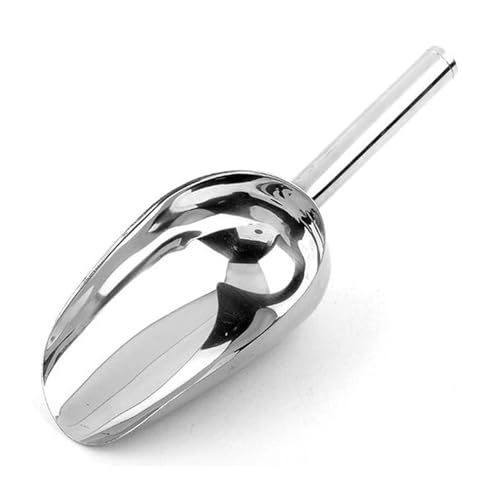 2 pezzi di paletta for caramelle in lega alluminio, rotonda for bar, pub, casa, ghiaccio Per contenere il ghiaccio