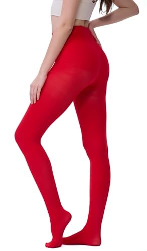 Image of DUCMODA Women's 70D Semi-Opaque Tights High Waist Solid Soft Stretch Pantyhose