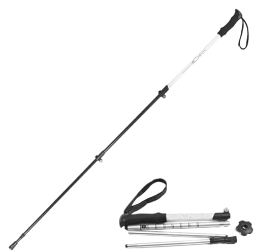 Bastones de senderismo para hombre de aluminio ligero y telescopicos regulables