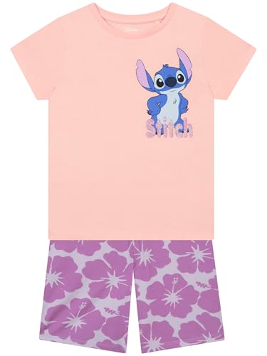 Image of Disney Girls Shirt And Kids Shorts, Stitch Girls Outfit Set, Lilo And Stitch Shirt For Summer Clothes, Multicolor 6