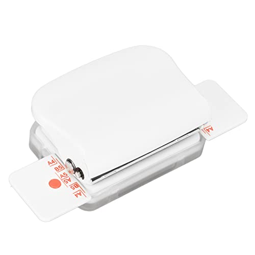 Relieuse manuelle 6 trous mini perforateur multifonction blanc pour papier A5 A6