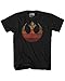 Rebel Alliance Rebellion T-Shirt for Men Adult Graphic Tshirt Men's Halloween Tee Gift Merch Women Apparel Clothes Novelty Vintage Retro Gradient Luke Rey Leia Chewbacca Finn (Black, Large)