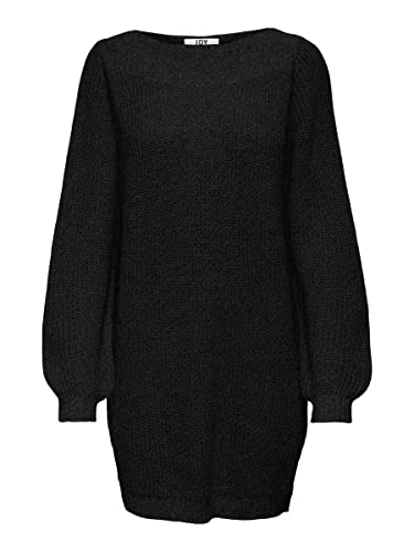JACQUELINE de YONG Female Kleid Gestricktes U-Boot-Ausschnitt Cover