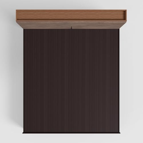 Image of Interio by Godrej Bed, Glory Morf Queen Size Engineered Wood Bed with No Storage, 1-Year Warranty, Brown, Cinnamon