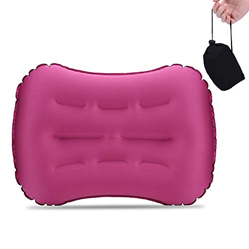 Almofada, Romacci Almofada de viagem inflável Almofada ultraleve para acampamento, caminhada, mochil