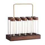 Plusieurs ensembles disponibles : choisissez parmi la base seule ou l'ensemble complet comprenant 10 tubes en verre pour les options de rangement.
