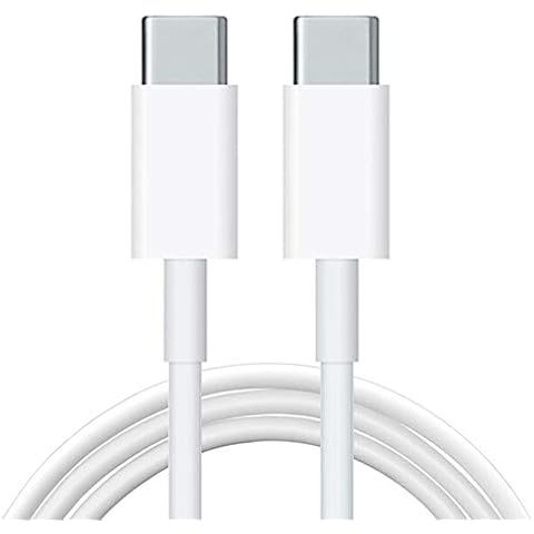 BLKEER USB C to USB C Cable 6.6ft, Charging Cable for Google Pixel 5 Charger 60W 5A PD USB Type C for MacBook, iPad Pro 2018/2020,MacBook Air, Pixel, Galaxy S20 Ultra/S10/Note20 - White Cover