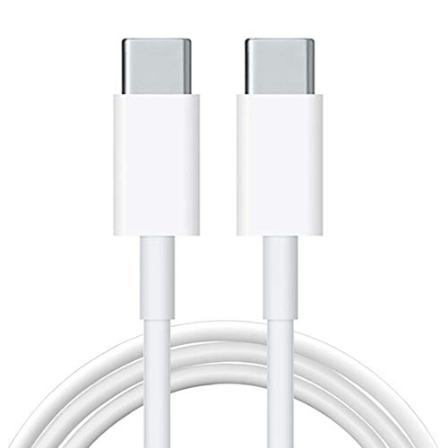 BLKEER USB C to USB C Cable 60W 6ft, Type C 60W 20V/5A PD Fast Charging Cable Lead with E-Mark Chip Charger for iPad Pro 2020 for MacBook Pro 2020,Samsung Galaxy S20 S21 S22,Switch - White