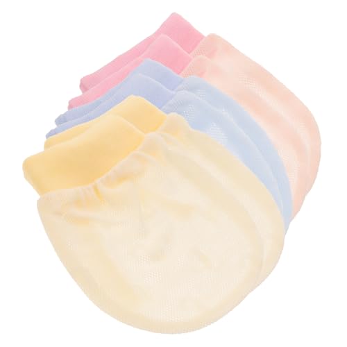 Healeved Baby Mittens 6-12 Months Newborn Mittens No Scratch 3 Pairs Baby Gloves Rope Anti-face Scratch