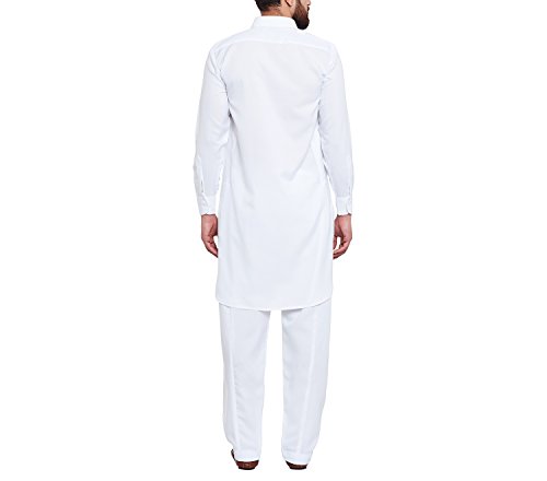 Image of SOJANYA (Since 1958, Men's Silk Blend Grey Kurta Pyjama & Silk Blend Jacket Combo