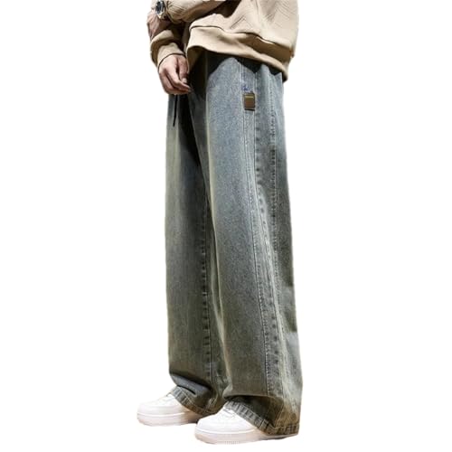 Men Oversized Denim Trousers Loose Trendy Streetwear Baggy Pants Denim Jeans