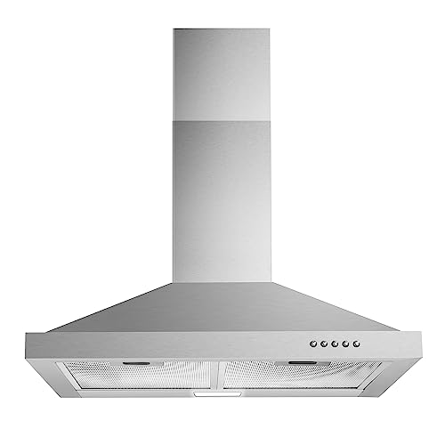 Comparison: Best Hoods For Kitchen 10 Tieasy Wall Mount Range Hood 30 inch with Ducted/Ductless Convertible Duct, Stainless Steel Chimney-Style Over Stove Vent Hood with LED Light, 3 Speed Exhaust Fan, 450 CFM