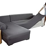 【Elastischer Sofabezug】: Mit elastischem Design, bedrucktem Stoff. Das verdickte Jacquard-Gewebe ist kein 100% wasserdichtes Gewebe, 360 ° bedeckt das Sofa vollständig und sorgt für eine bequeme Passform. Es widersteht Kratzern, Flecken, Tierhaaren oder Beschädigungen und ist langlebig