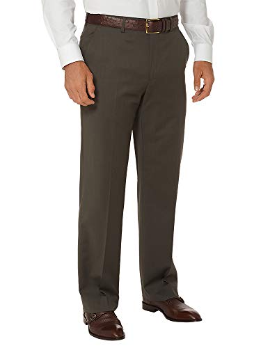Image of Paul Fredrick Men's Classic Fit Wool Gabardine Flat Front Pants