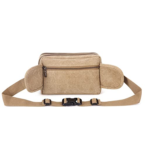 WFADRGB Bolsa de cintura yb, bolsa de cinto masculina leve de lona, bolsos com zíper, bolsa de cinto