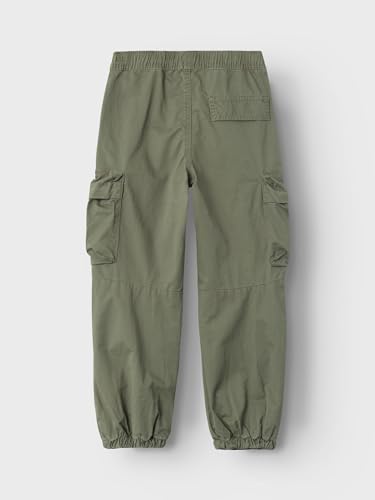 NAME IT Jungen Nkmben Twi Pant 1900-tf Noos Parachutehose, Dusty Olive, 158 EU