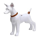 Topjia Dog Mannequin Display,Plastic Realistic Pet Dog Mannequins,Standing Pet Clothing Display,Dog Statue,Decorative Dog Sculpture,Chihuahua Model for Photography Clothes Display, r1712968