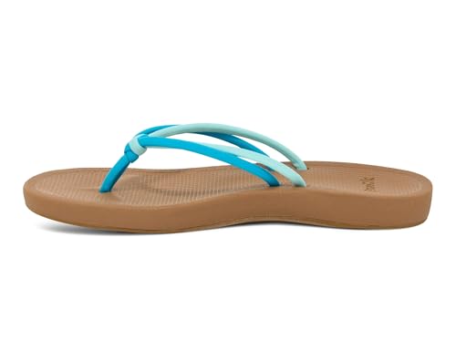 Image of Sanuk Womens Cosmic Sands | Water Resistant Flip Flops for Women | EVA Footbed With Arch Support | Women's Beach Sandals