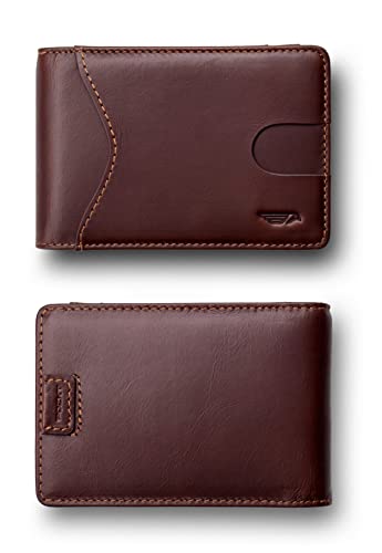 POCKT Slim Bifold Wallet for Men with Money Clip - Minimalist Leather RFID Blocking Front Pocket Mens Wallets | Chocolate