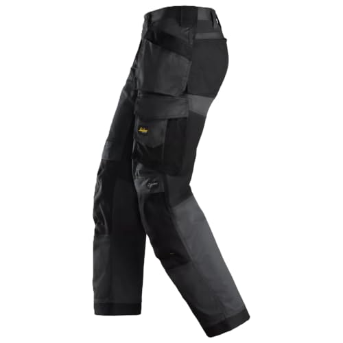 Snickers Workwear U62510404 AllroundWork Stretch Loose Fit Work Trousers Holster Pockets, Durable Work Pants, Reinforced Knees, Black - 36W x 32L by Snickers Workwear - Image 4