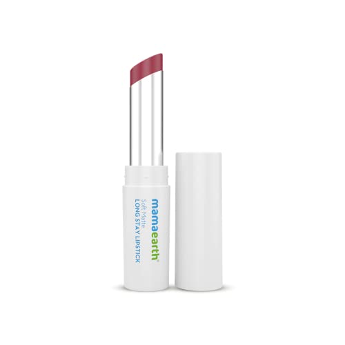 Mamaearth Soft Matte Long Stay Lipsticks with Jojoba Oil & Vitamin E for 12 Hour Long Stay - 03 Grape Wine - 3.5 g - Image 3