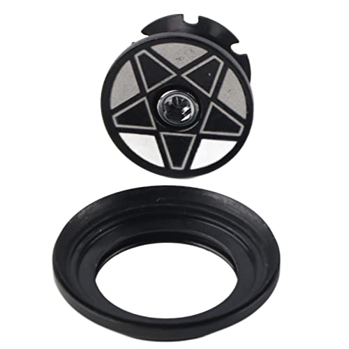 Headset Bearing Headset CNC High Machining Aluminum Alloy Headset for 34mm Straight Steerer Fork...