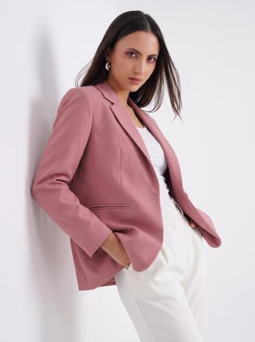 Image of SaintX Women's Premium Formal Blazer | Fully Lined | Regular Fit | 4-Way Stretchable Ultra-Light Fabric | Fashion-Forward | Office /Meetings (WB01)