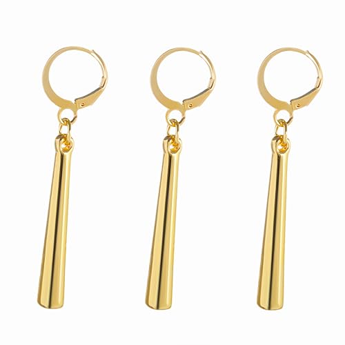 Gold anime costume Cosplay earrings, suitable for daily wear,Perfectly suited for anime devotees