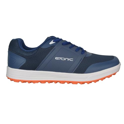 Etonic Golf G-SOK 5.0 Spikeless Shoes Navy/White/Orange Size 11 Wide