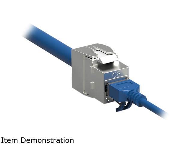 60CAT8-KEY Cat.8 RJ45 Tool-Less Shielded Keystone Jack miniatura 5