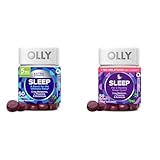 OLLY Extra Strength Sleep 5mg Melatonin 50ct & Restful Sleep Melatonin Gummy 50ct - BlackBerry Zen - L-Theanine, Chamomile & Lemon Balm Sleep Aid