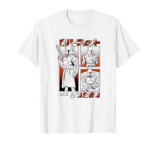 T-shirt Star Wars imprimé Boba Fett graphique coupe décontractée col rond