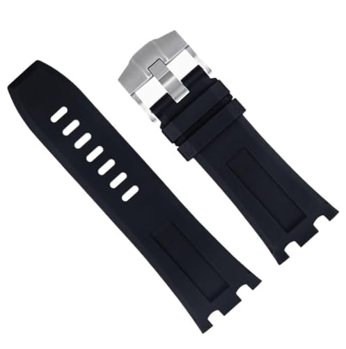 Bracelet caoutchouc Audemars Piguet 15703 15710 noir 28mm FKM souple