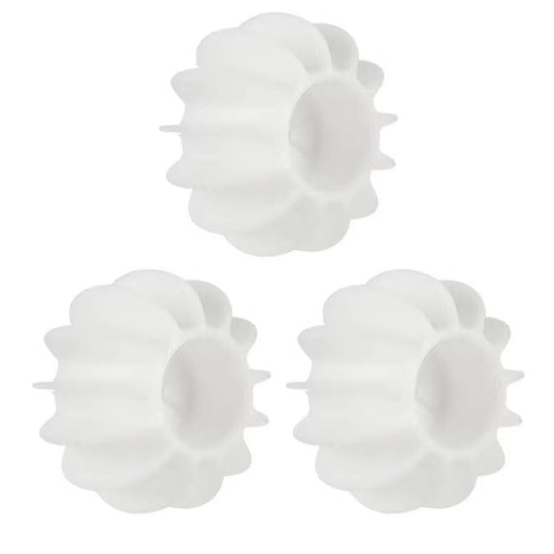 Image of Silicone Laundry Balls for Washing Machine (Set of 10) - Reusable Anti-Tangle & Anti-Winding Washer Balls for Deep Cleaning - Grey & White Fabric Softening Scrubber Balls for Clothes & Bedding